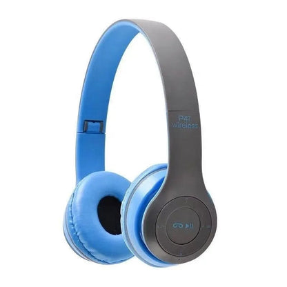 Căști Audio P47 Blue 5.0+EDR Wireless Bluetooth cu Radio MP3 – Sunet Clar, Confort și Funcționalitate Avansată!🎶 BESTSELLS