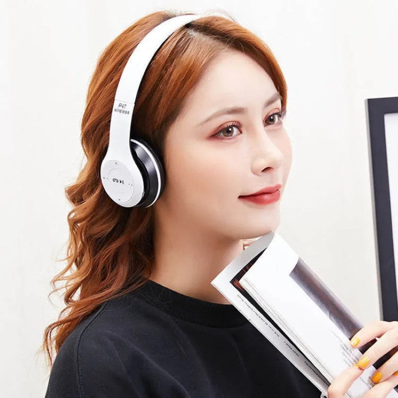 Căști Audio P47 Wireless Bluetooth, Albe BESTSELLS