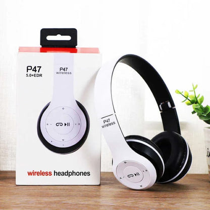 Căști Audio P47 Wireless Bluetooth, Albe BESTSELLS