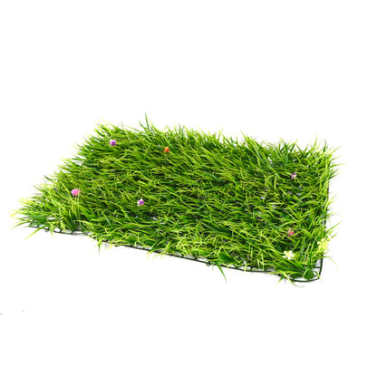 🌿 Panou Decorativ Premium Hozro – Gazon Artificial cu Licheni și Flori, 60x40 cm HOZRO
