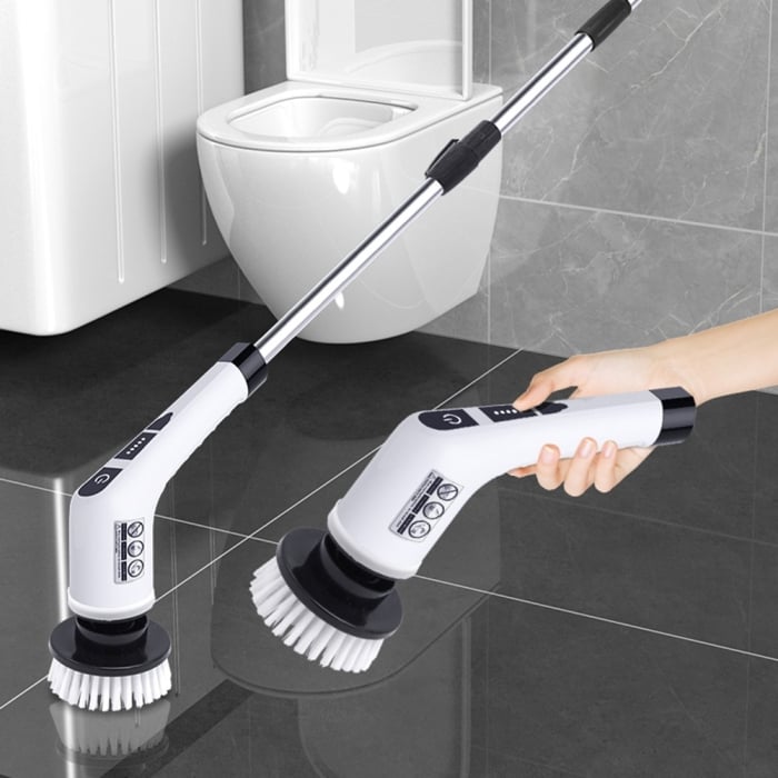 Perie HOZRO Electrica Rotativa 7 in 1, 7 capete incluse, 2 viteze, pentru curatare pete dificile, maner reglabil si detasabil, autonomie ridicata, indicator LED BESTSELLS