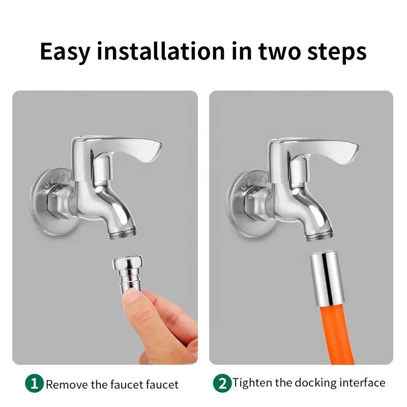 Prelungitor Flexibil Universal HOZRO, pentru Baterie Sanitară – Mobilitate și Confort în Bucătărie și Baie! 🚿🧡