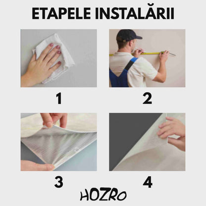Tapet autocolant HOZRO, cu efect de fante, dimensiune 58×300 cm – material decorativ flexibil pentru amenajări contemporane și transformări fără efort, 602-8