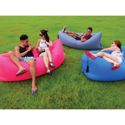 HOZRO, Saltea Gonflabila tip Sezlong, Lazy Bag pentru Plaja sau Piscina, Umflare Rapida fara Pompa + sac Depozitare, culoare MOV BESTSELLS