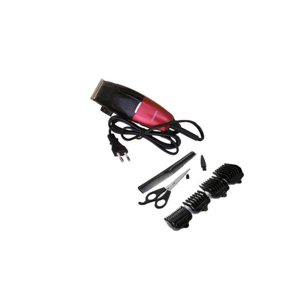 Aparat profesional de tuns HOZRO GM 807, 9 piese, alimentat la priza, lame din otel, silentios, 4 piepteni de fixare BESTSELLS