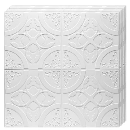 Set Tapet 3D Hozro autoadeziv, Model abstract, design modern, foarte usor de montat, Tapet 13 Alb HOZRO