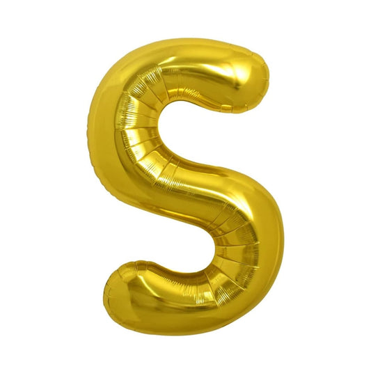 Balon folie HOZRO, gold, in forma de litera S BESTSELLS