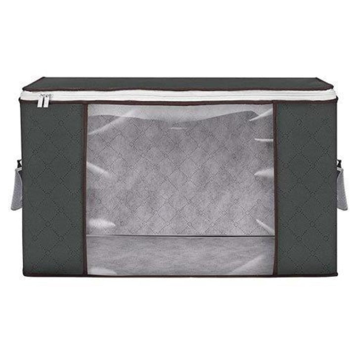 Geantă de Depozitare HOZRO, Negra – Organizator Practic și Spațios pentru Haine, Lenjerii, Jucării sau Accesorii, Material Rezistent și Design Elegant HOZRO