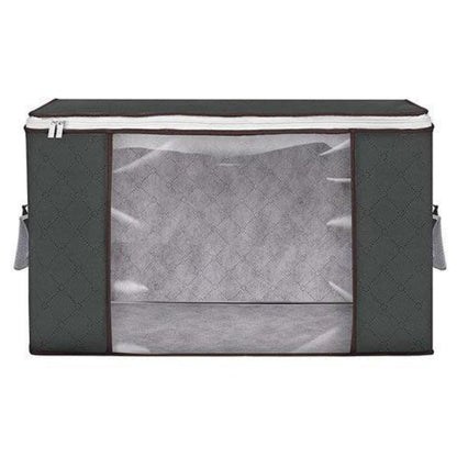 Geantă de Depozitare HOZRO, Negra – Organizator Practic și Spațios pentru Haine, Lenjerii, Jucării sau Accesorii, Material Rezistent și Design Elegant HOZRO