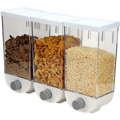 📢 Dozator Dispenser HOZRO, pentru Cereale și Boabe – Alb, 1 KG | Organizare și Prospețime în Bucătăria Ta! HOZRO