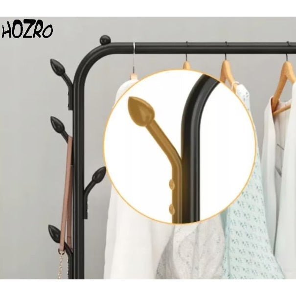 Suport de Umerase HOZRO, din Metal Alb, 150x110x40 cm – Stativ Elegant si Stabil pentru Haine, Ideal pentru Dormitor, Hol sau Dressing, Design Modern si Functional BESTSELLS
