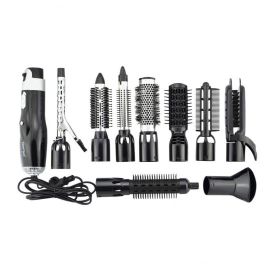 Perie pentru Par Electrica HOZRO, Putere 1000W, 2 Trepte de Viteza, 2 Trepte de Temperatura 9 IN 1, Albastru BESTSELLS