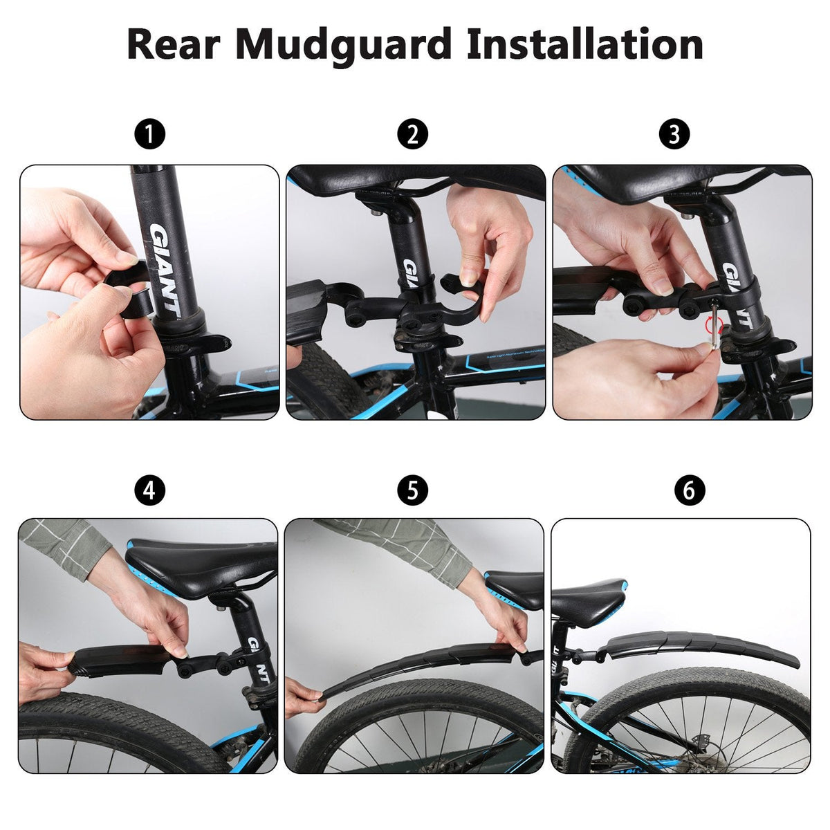 Set aparatori de noroi pentru biciclete Hozro, retractabile, portabile, 28x20cm HOZRO
