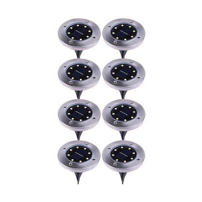 Set 4x LampI Cu Incarcare Solara Rapida SI Timp Mare De Utilizare, Tip Spot Cu 8 Leduri, HOZRO, Pentru Gradina, WaterProof, IP65, Carcasa Din Otel inoxidabil BESTSELLS