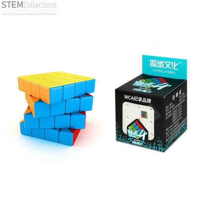 Cub Rubik 4x4 Hozro Mini Mei Long, Magic Cube Profesional, Stickerless Multicolor, Nivel Înalt HOZRO