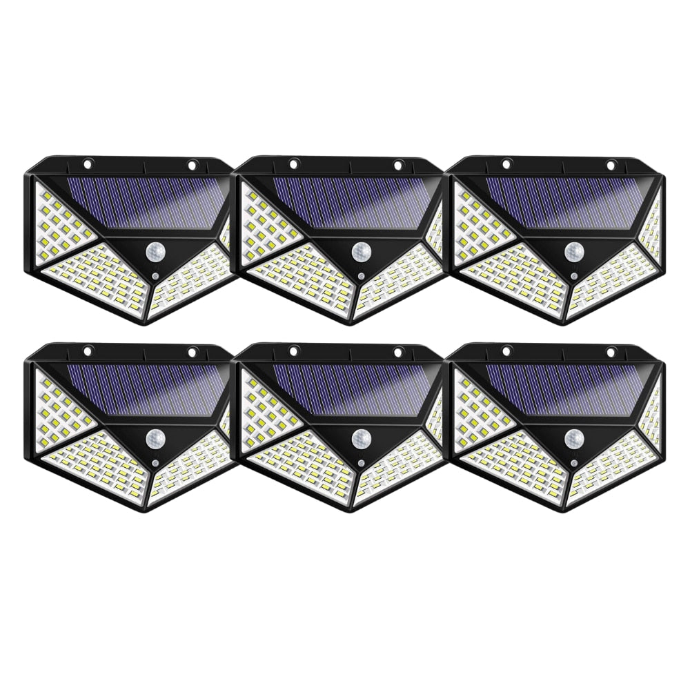 Lampă Solară cu 180 LED-uri HOZRO, Iluminare Puternică, Încărcare Solară, Senzor de Mișcare, Rezistentă la Intemperii HOZRO