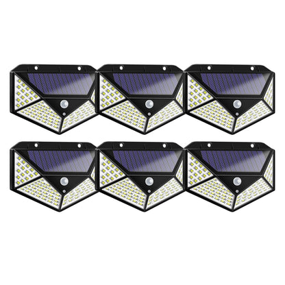 Lampă Solară cu 180 LED-uri HOZRO, Iluminare Puternică, Încărcare Solară, Senzor de Mișcare, Rezistentă la Intemperii HOZRO