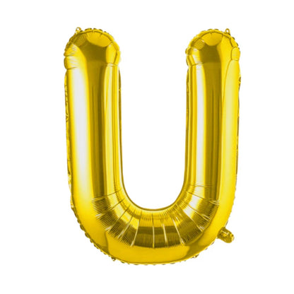 Balon folie HOZRO, gold, in forma de litera U , 40 cm BESTSELLS