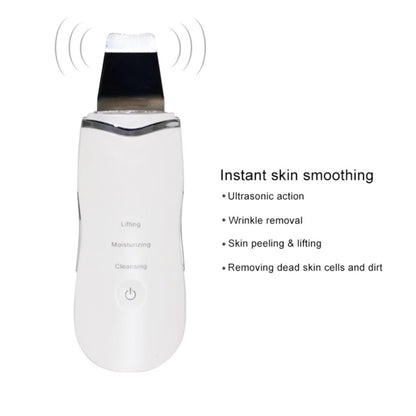 Exfoliant Hozro ultrasonic electric pentru curatarea profunda a pielii, instrument de frumusete, eliminare puncte negre, curatare pori, lifting ten, skin scrubber, peeling HOZRO