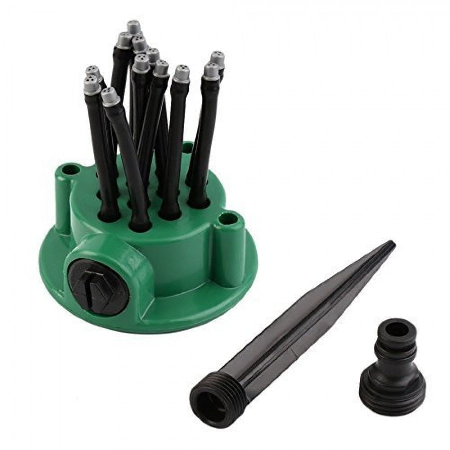Aspersor gradina Hozro, multifunctional sprinkler 360 de grade cu 12 furtunuri flexibile semi-ajustabile pentru gradina BESTSELLS