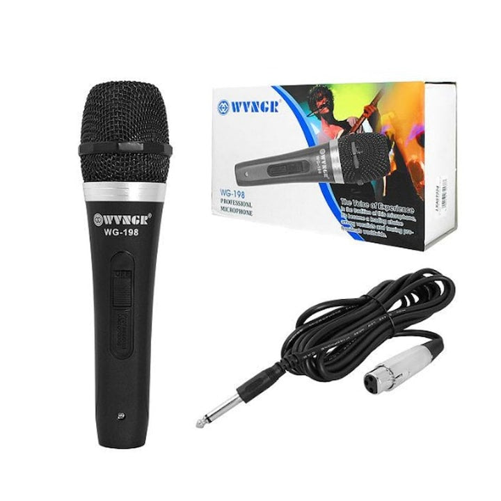 🎤 Microfon Dinamic Semi-Profesional Hozro WG-198 / WG-988 – Sunet Clar și Performanță Accesibilă HOZRO