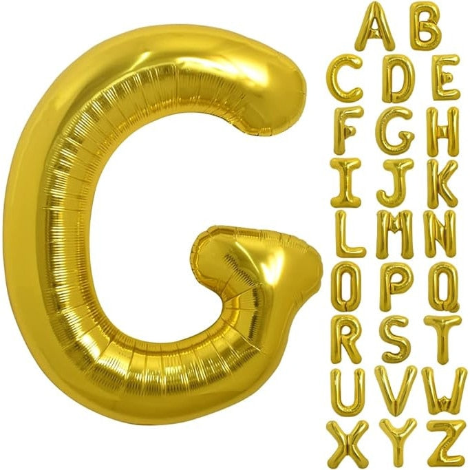 Balon folie HOZRO, gold, in forma de litera G, 40 cm BESTSELLS