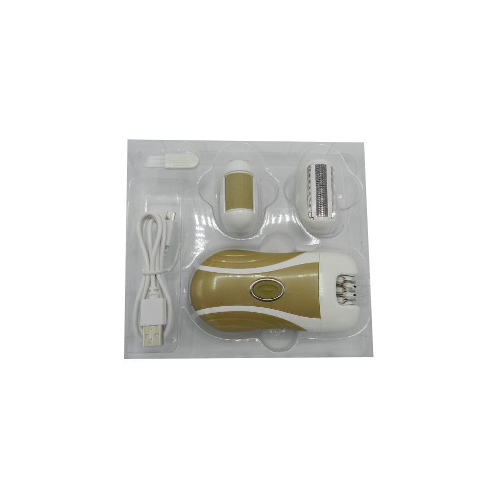 Epilator Reîncărcabil  HOZRO Boxili 3 in 1, 2 Capete pentru Epilare și Ras, Acumulator și 2 Viteze, diverse culori HOZRO