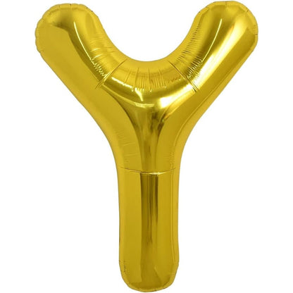 Balon folie HOZRO, gold, in forma de litera Y BESTSELLS
