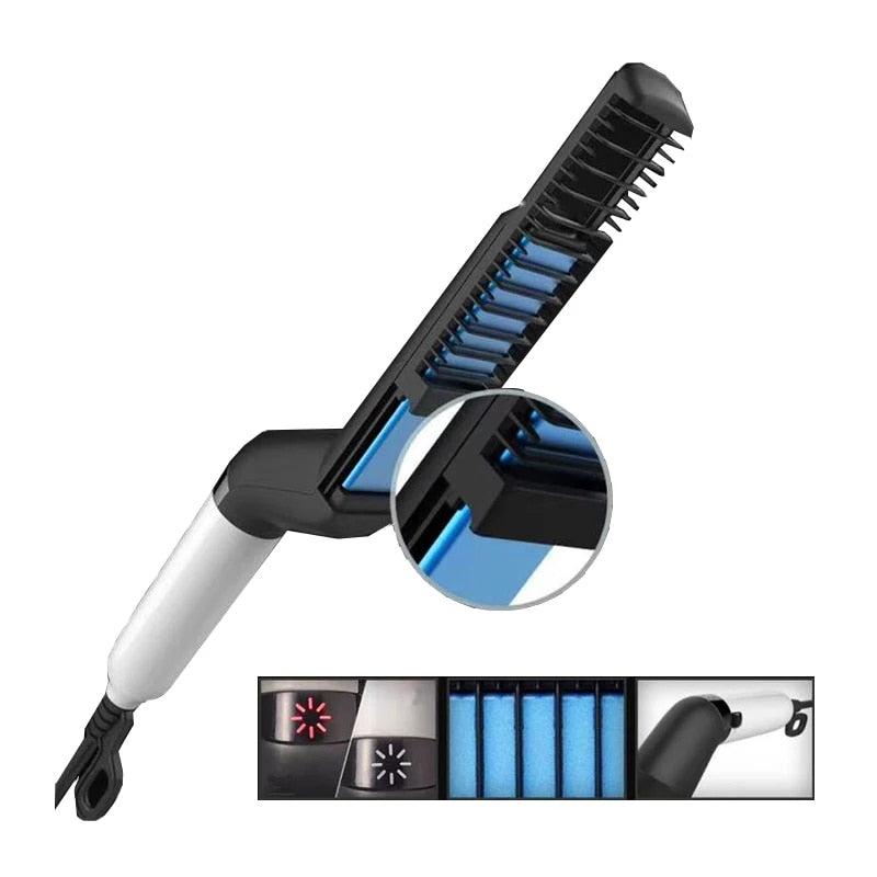 Placa ceramica pentru barbati, HOZRO®, pentru indreptat parul si barba, 10 W BESTSELLS