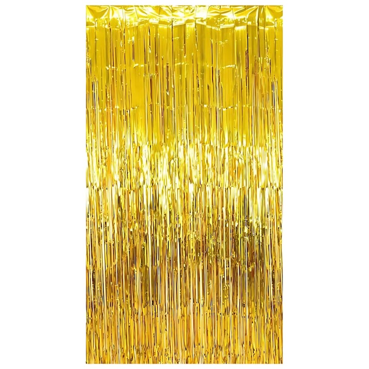 🌟PACHET PETRECERE BALOANE-  HOZRO Set 166 baloane Arcada din latex Hozro®, auriu/alb, 25 cm, Cu confetii + 4 bucati Perdea petrecere Gold BESTSELLS