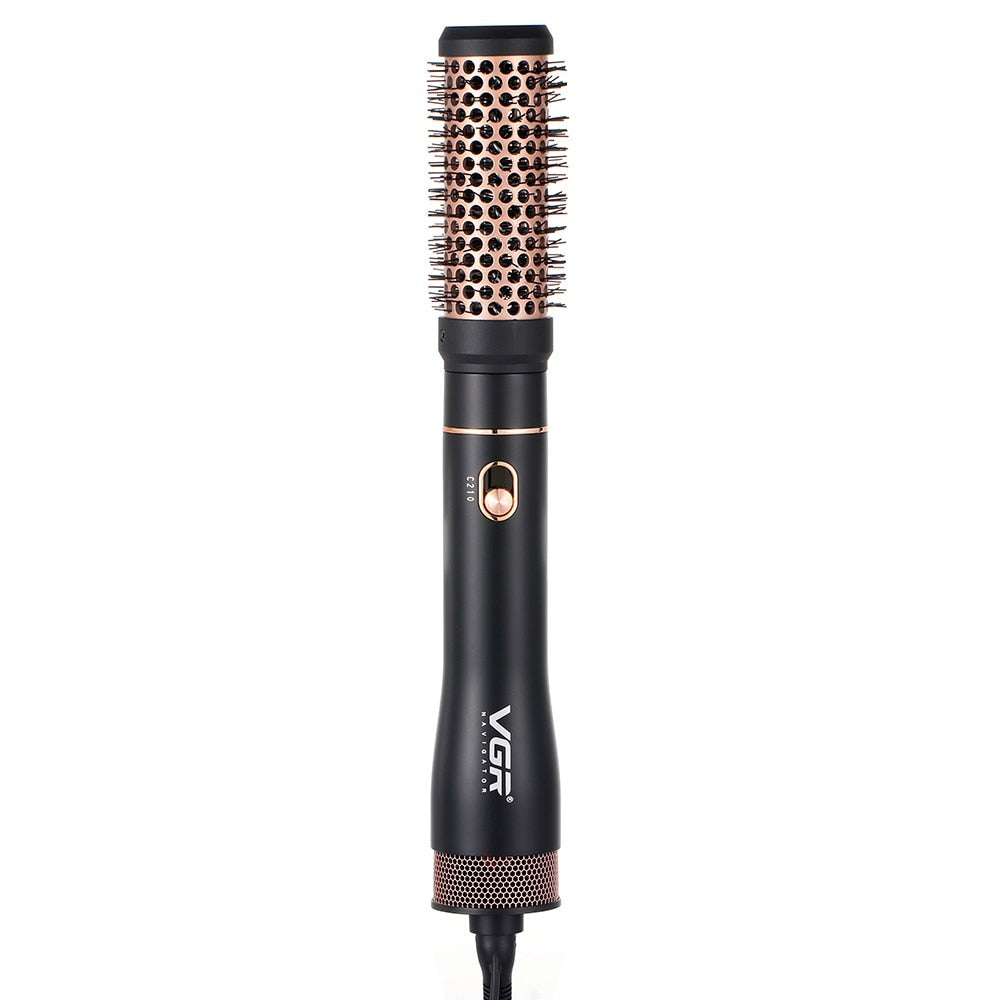 Perie electrica HOZRO®, speciala pentru coafarea parului, cu doua capete interschimbabile invelis din ceramica, doua trepte de viteza, aer cald si rece, putere 650W, protectie dubla supraincalzire BESTSELLS