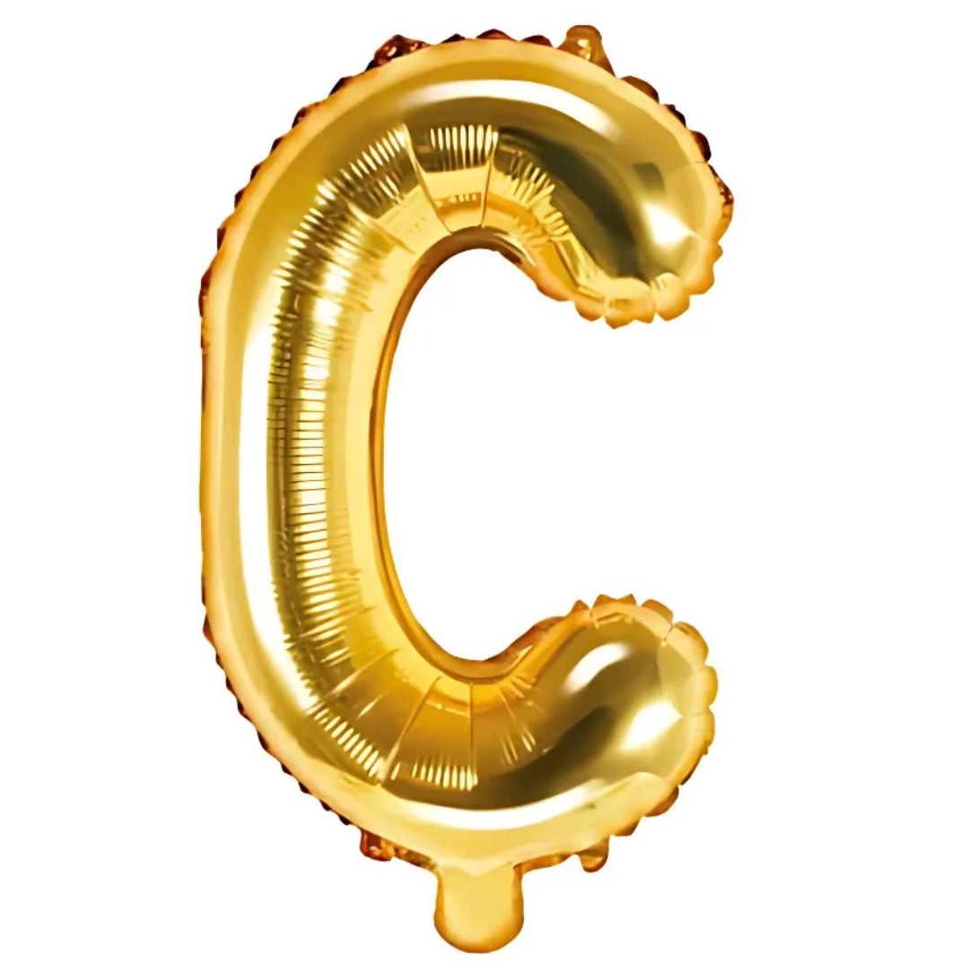 Balon folie HOZRO, gold, in forma de litera C BESTSELLS