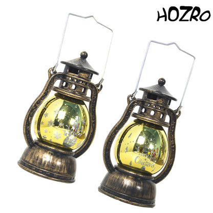 Felinar Decorativ HOZRO, cu Lumină LED Caldă, 10 cm, Culoare Auriu, Model 117-85 – Design Elegant, Perfect pentru Decor de Interior și Exterior, Baterii Incluse HOZRO