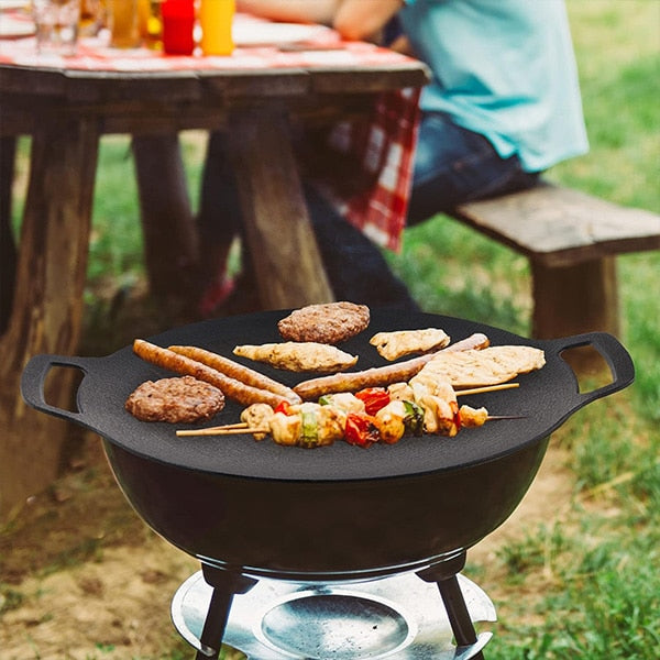 Plita rotunda coreeana pentru gratar 32 cm HOZRO