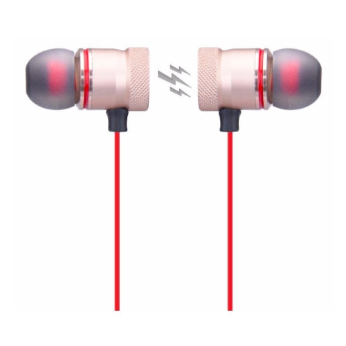 Casti HOZRO Bluetooth Sport M5, wireless, Prindere Magnetica, In-ear cu Microfon, rosu BESTSELLS