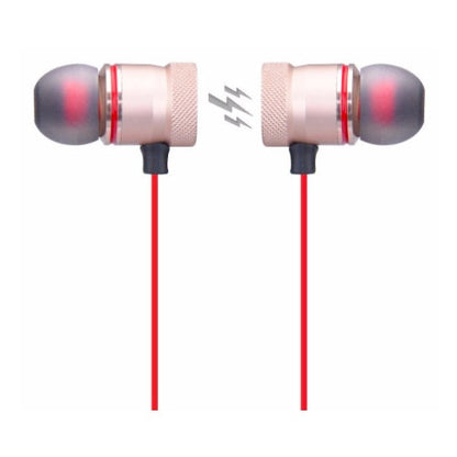 Casti HOZRO Bluetooth Sport M5, wireless, Prindere Magnetica, In-ear cu Microfon, rosu BESTSELLS