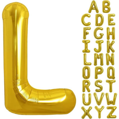 Balon folie HOZRO, gold, in forma de litera L, 40 cm BESTSELLS