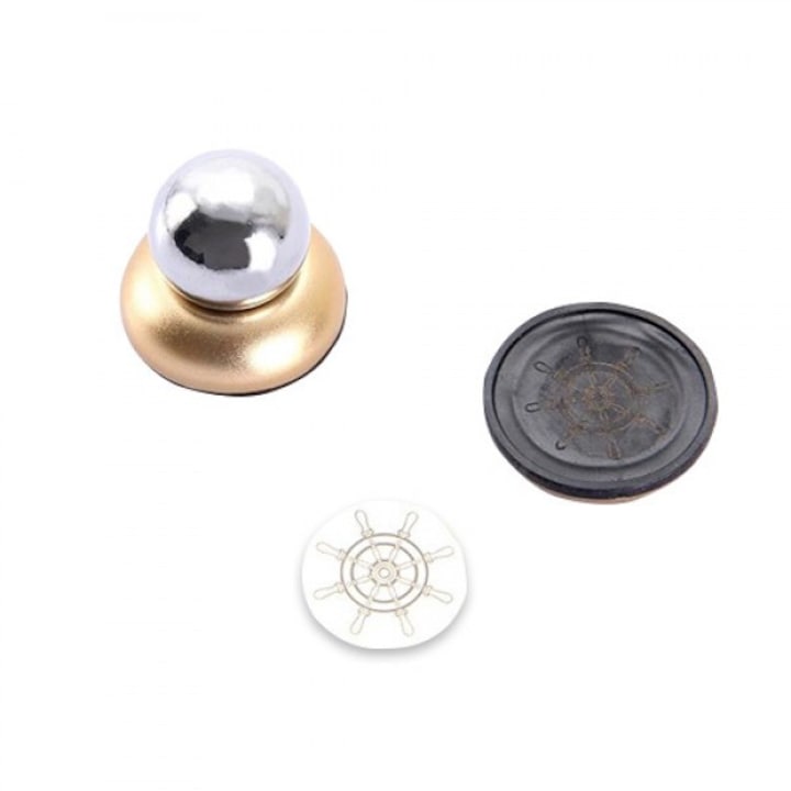Suport Auto Premium HOZRO pentru Telefon – Magnetic, Rotativ 360°, Aliaj Metalic Durabil, Argintiu (Ediție Specială cu Ancoră) BESTSELLS
