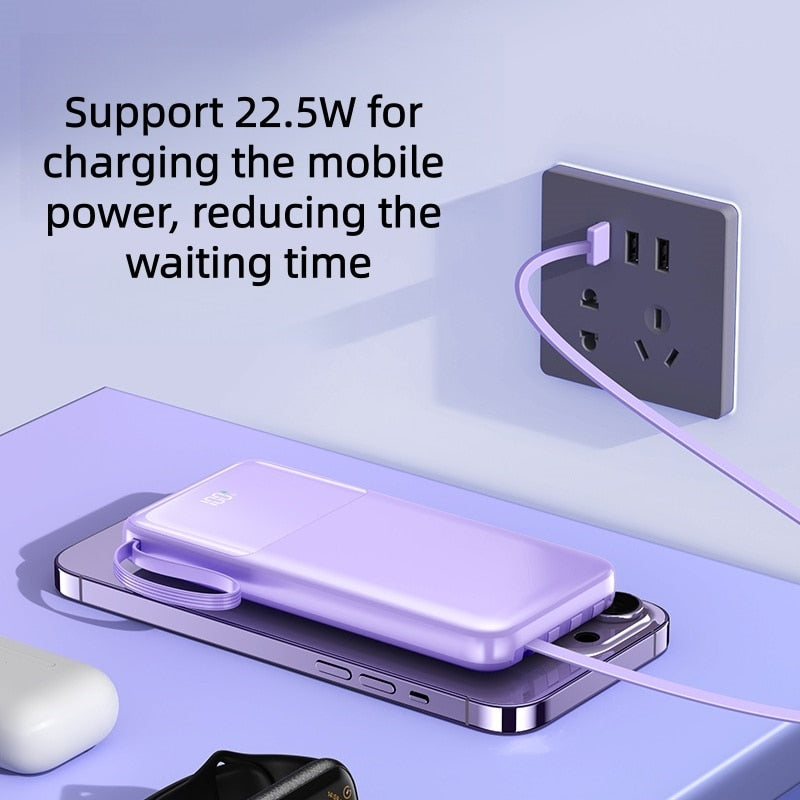 🔋 Baterie Externă Hozro 10.000 mAh – Energie Ultra-Rapidă, Oriunde Te Afli! HOZRO