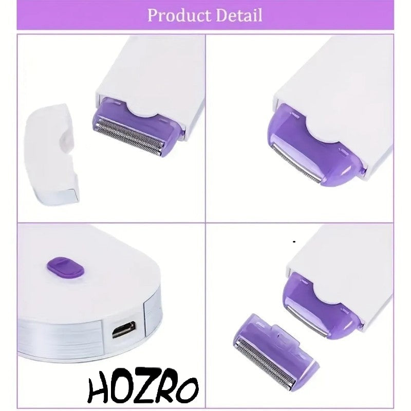 🌸 Pachet Promo Îngrijire și Igienă Corporală pentru Femei HOZRO® – Epilator Sensa-Light &amp; Pilă Electrică Pedi Spin HOZRO