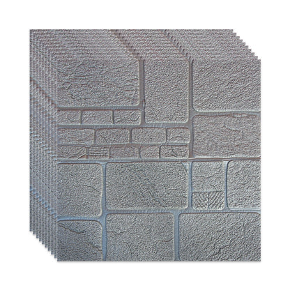 Set Tapet 3D, GROSIME 5MM, Hozro, autoadeziv, Model valuri, design modern, foarte usor de montat, Tapet 50-42 gri inchis HOZRO
