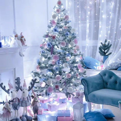 ❄️ Instalație de Crăciun Premium Hozro – 50m, Becuri Cristal, Alb Rece (Pe Rolă) HOZRO
