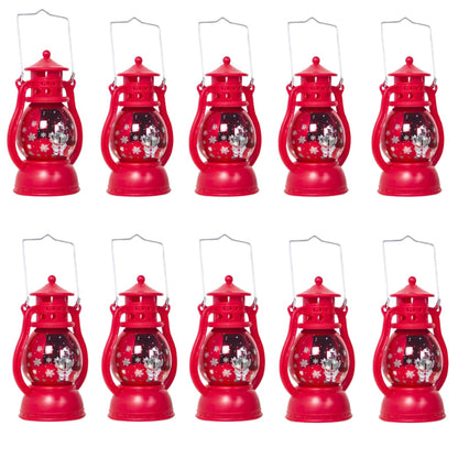 Felinar Decorativ HOZRO, cu Lumina LED Calda, 10 cm, Rosu, Model 117-85 – Design Elegant, Perfect pentru Decor de Interior si Exterior, Baterii Incluse HOZRO