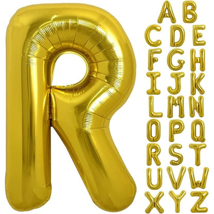 Balon folie HOZRO, gold, in forma de litera R BESTSELLS