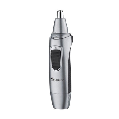 Trimmer electric pentru nas si urechi HOZRO Surker, autonomie acumulator 50 minute, lame otel inoxidabil, Argintiu/Negru BESTSELLS