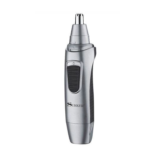 Trimmer electric pentru nas si urechi HOZRO Surker, autonomie acumulator 50 minute, lame otel inoxidabil, Argintiu/Negru BESTSELLS