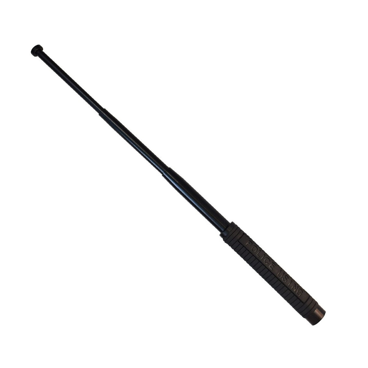 Baston telescopic Police, 64 cm, Hozro® din otel inoxidabil cu 4 Elementi cu maner antialunecare si mecanism extensibil design compact si rezistent HOZRO