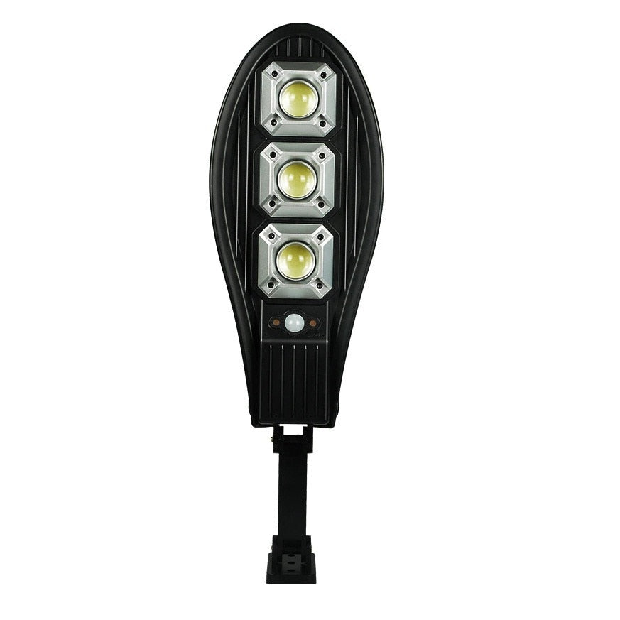 Lampă HOZRO stradala cu incarcare solara, 90 x LED COB, 3 moduri de functionare, buton ON/OFF, telecomanda inclusa, LL-63T K, cu Senzor de Mișcare – Montare pe Perete, Iluminat Exterior Puternic și Eficient HOZRO
