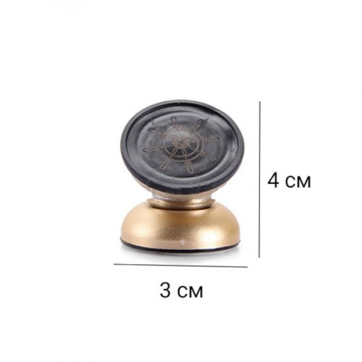 Suport Auto Premium HOZRO pentru Telefon – Magnetic, Rotativ 360°, Aliaj Metalic Durabil, Argintiu (Ediție Specială cu Ancoră) BESTSELLS