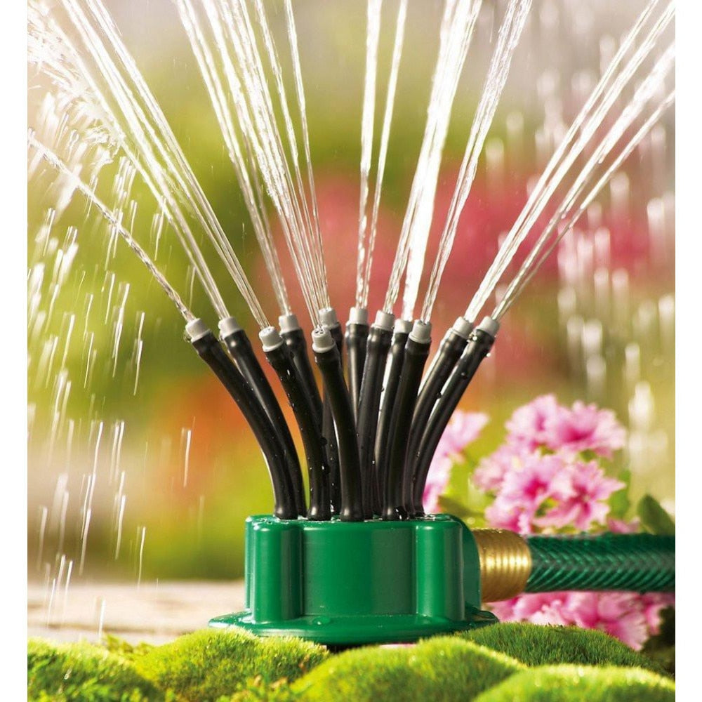 Aspersor gradina Hozro, multifunctional sprinkler 360 de grade cu 12 furtunuri flexibile semi-ajustabile pentru gradina BESTSELLS